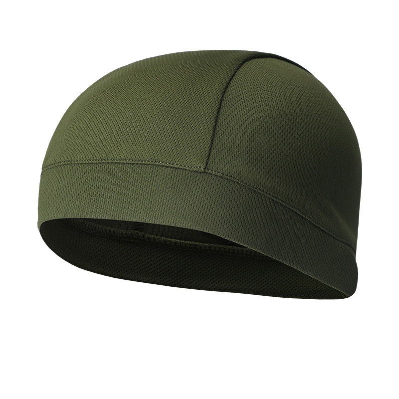 Zomer Mannen Cap Elastische Ademend Absorberen Zweet Effen Kleur Hoofdband Voor Outdoor Sport Fietsen Running Riding Hoed Ed: army green