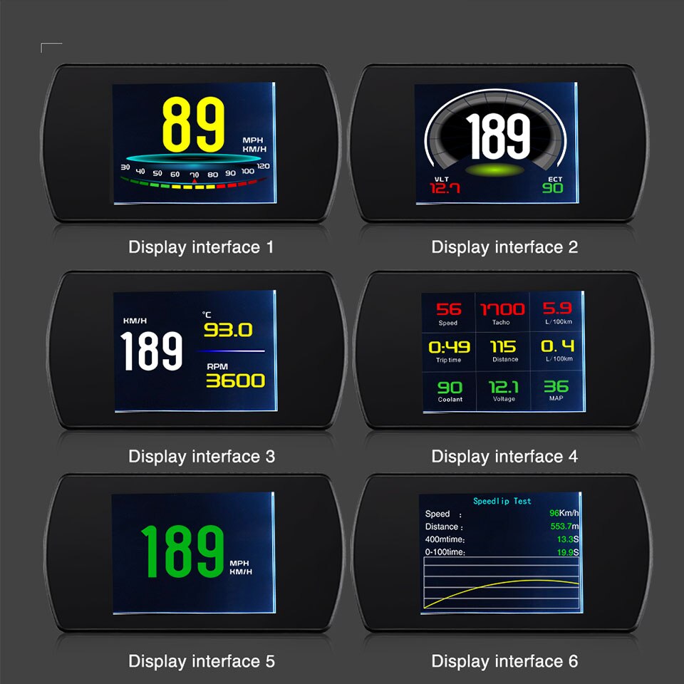 VJOYCAR Hud GPS OBD Ordinateur De Voiture Vitesse  – Grandado