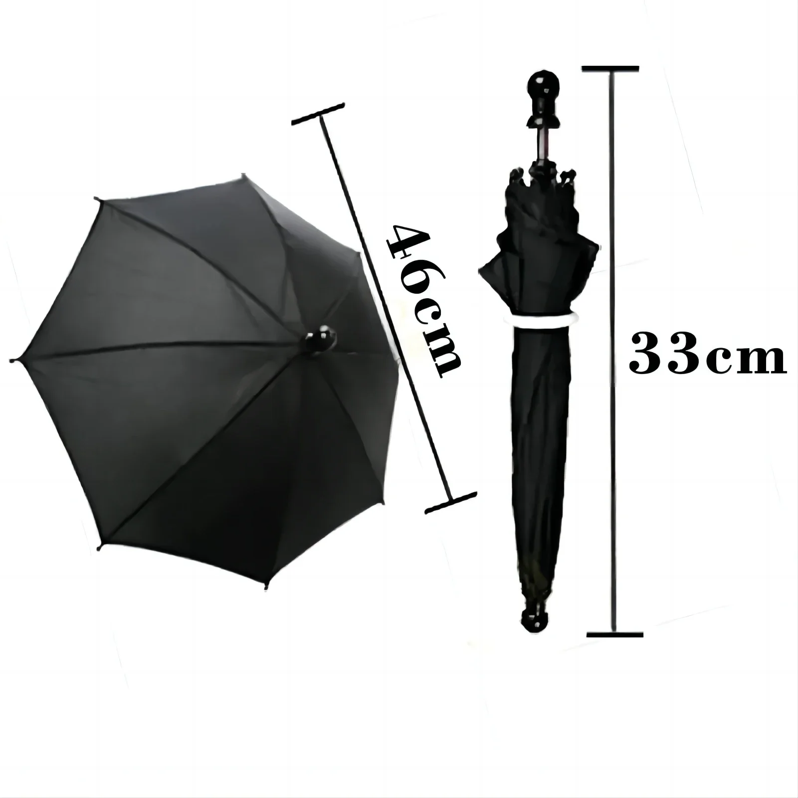 Truco de Magia con paraguas (33cm de longitud), dispositivo de Magia de seda para paraguas, accesorios de Magia para escenario, accesorios de Magia, trucos, ilusiones de mago