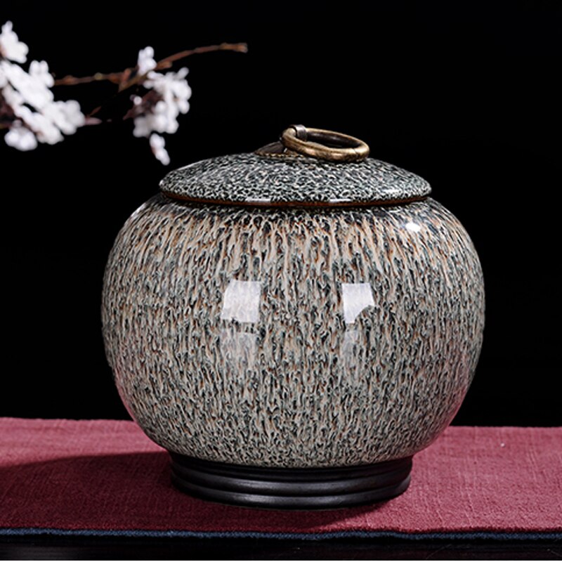 JIA-GUI luo cerâmica caixa de chá caixa de armazenamento frutas secas café feijão tanque de armazenamento cerâmica jar vasilha conjunto recipiente d114