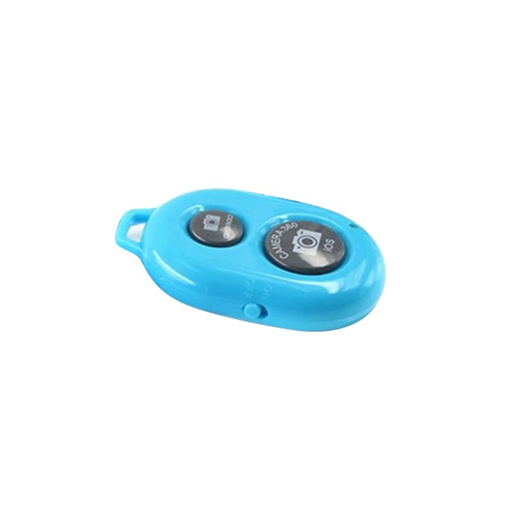Flash Synchronizer Wireless Bluetooth Shutter Release Remote Triggers Camera Photo Selfie Button For Phone For iPhone Android: Blue