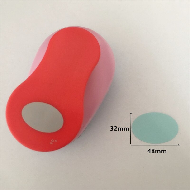 Perforadora De forma ovalada para manualidades, Cortador De Papel Ovalado De 10mm-76mm, para álbum De recortes, bricolaje, elipse, Perfurador,
