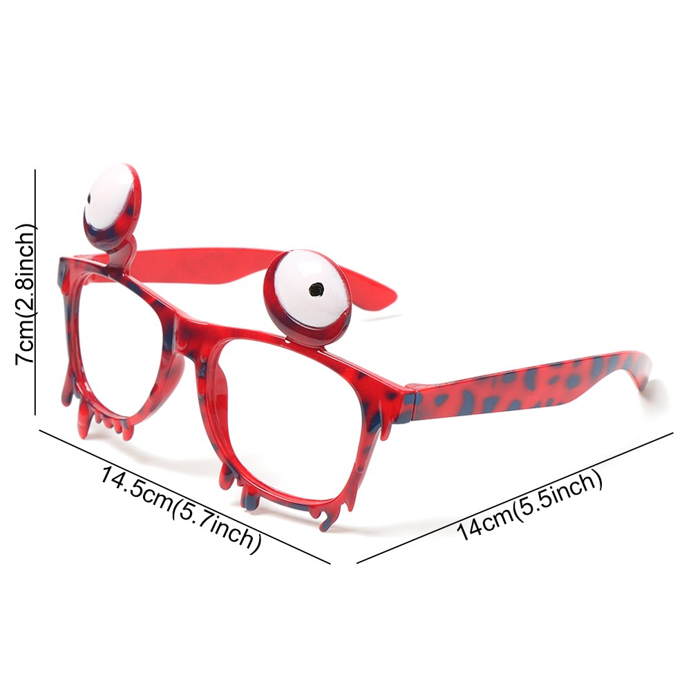 Masquerade Party Halloween Glasses Funny Pumpkin Skull Spider Web Glasses Scary Eyeball Halloween Decorations Glasses