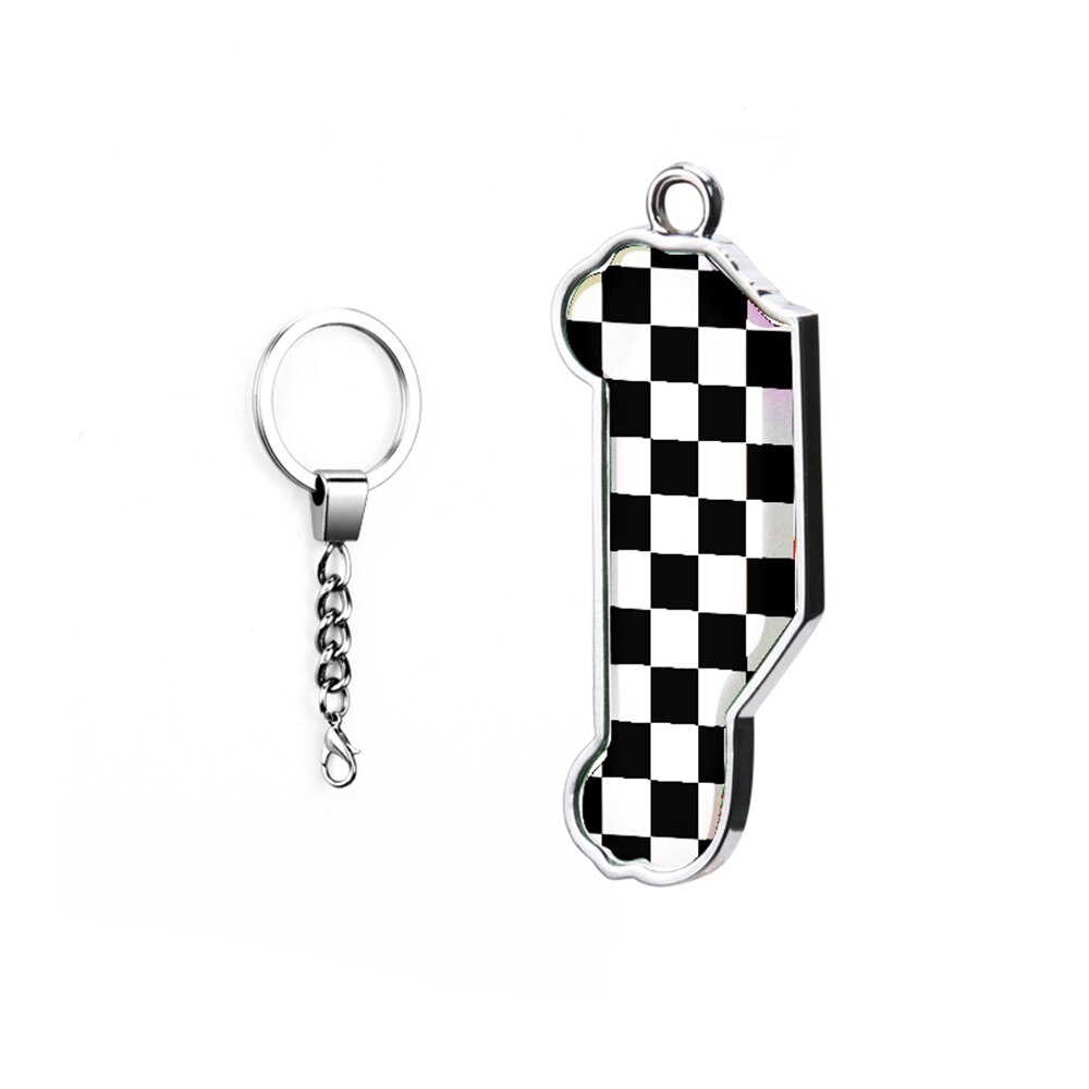 Bilnyckelring nyckelring till mini cooper jcw one s  r50 r52 r53 r55 r56 r60 r61 f54 f55 f56 f57 f60 countryman biltillbehör: Cheker kedja