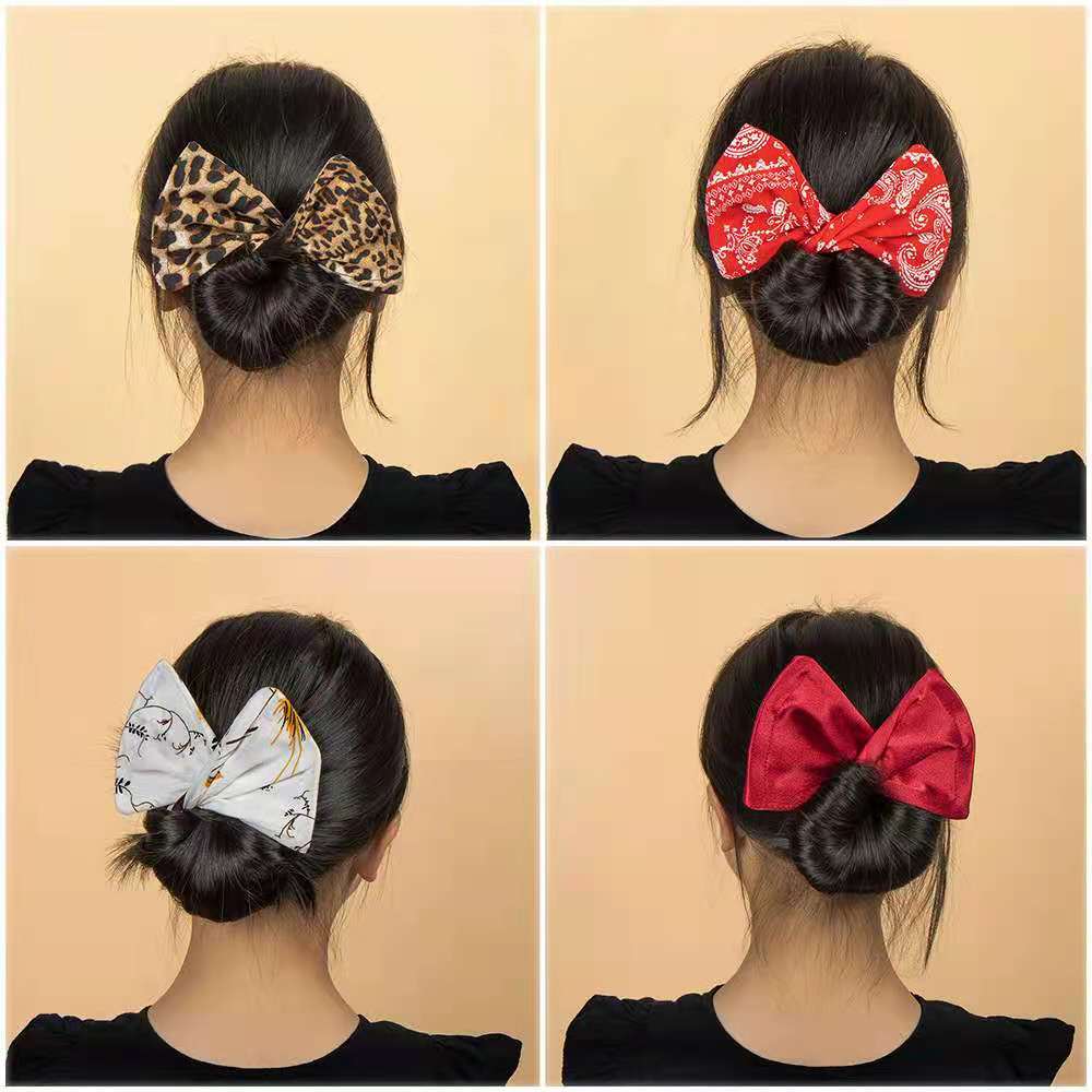 Chignon pour femmes, nœud papillon, chignon torsadé, Vintage, épingle à cheveux, de coiffure élégants