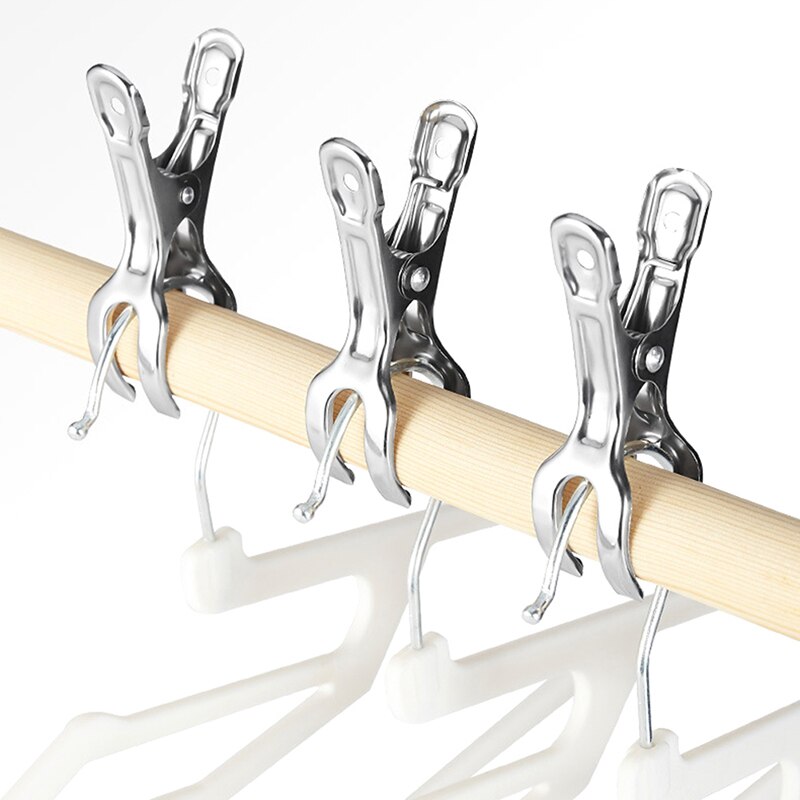 Stainless Steel Clothing Clothespin Quilt Clothes Clip Big Windproof Clothes Pin