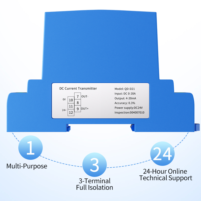 Current Transducer Transmitter 0-1A 0-2A 0-5A 0-10A AC Current Sensor 4-20mA 0-10V 0-5V RS485 DC Current Transmitter Converter