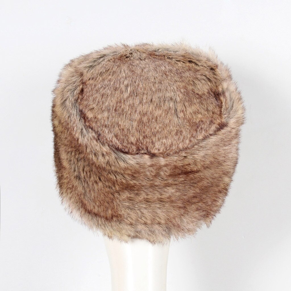 Winter Hats for Woman Keep Warm Faux Fur Ladies Headgear Czapka Zimowa Snow Hat Female Solid Color Cap Sombrero Mujer 12.30