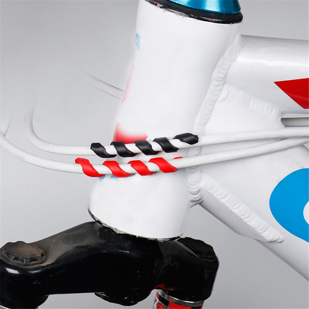 5Pcs Bicycle Brake Cable Protectors Anti-friction Housing Rubber Protector Bicycle Frame Cycling Wrap Guard Tubes Bicycle Parts