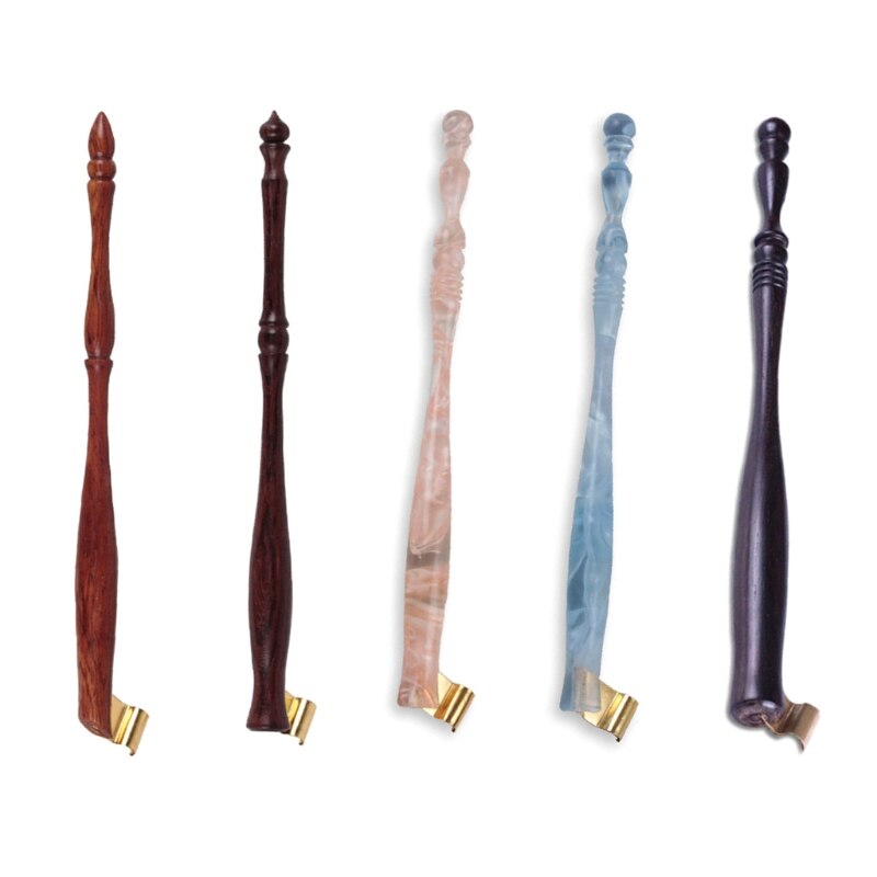 Wooden Dip Pen Writing Quill Pen with Black Ink Handmade Calligraphy Set 5 Different Styles of Nib Calligraphy Set 40JB