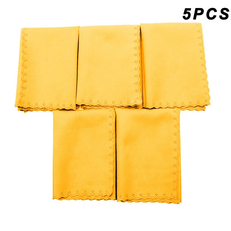 Instrumentos musicales de tela suave para guitarra y violín, accesorios para saxofón, 5 uds.: YELLOW