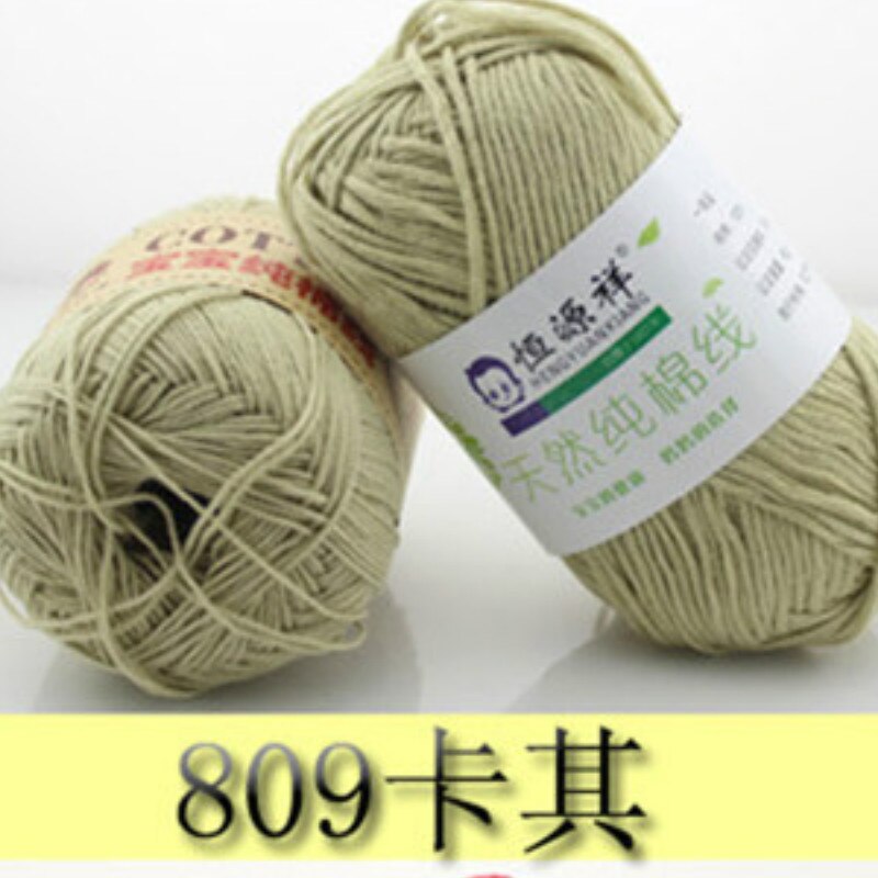 Glatte 100% Baumwolle Weiche Natürliche Doppel Strickwolle Garn Baby wolle garn: 4