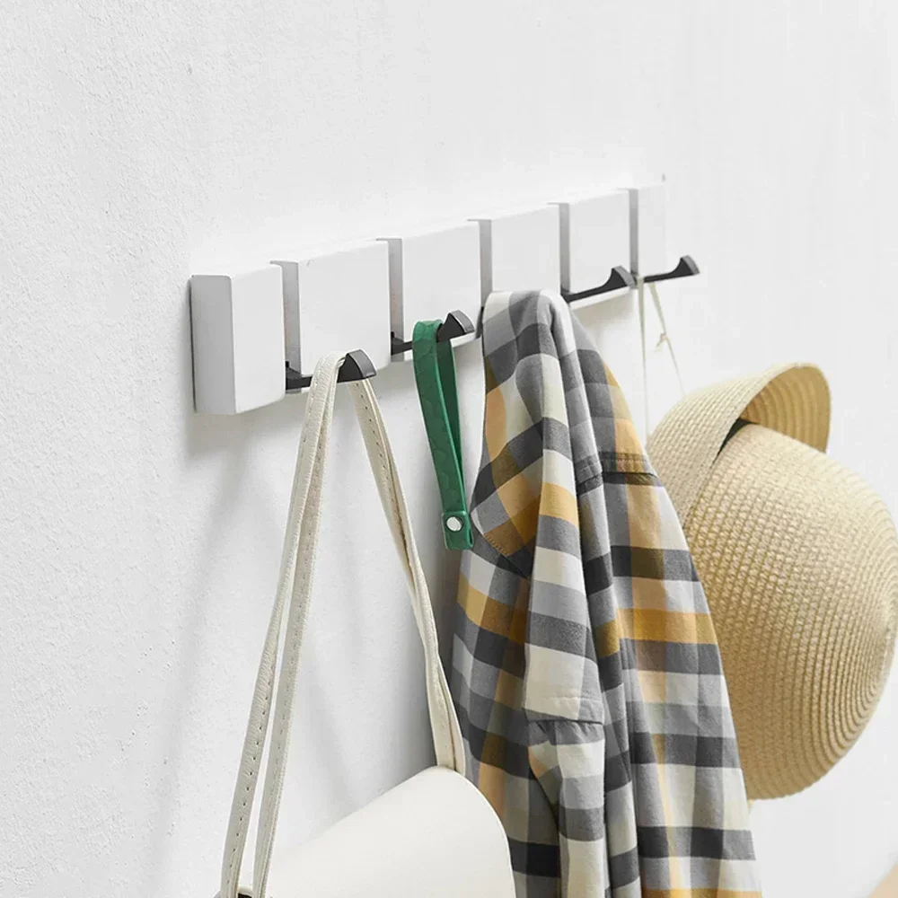 Opvouwbare Bamboe Onzichtbare Badkamerhaak Houten Ophanghaken Jas Handdoekhangers Huishoudelijke Boomstammen Witte Antieke Kleur Rijhouder