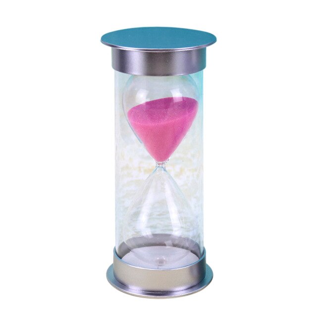 20 Minutes Hourglass Timer Cooking Sand Clock Timer Decor Purple/Pink/Blue: pink sand