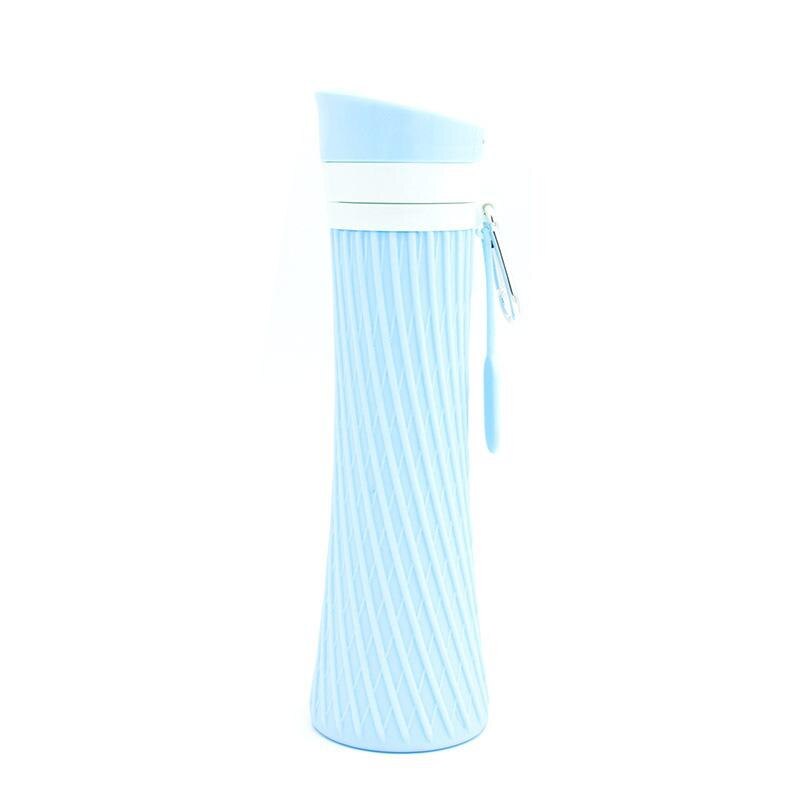 Silicone Collapsible Water Cup Small Waist Shape Sports Water Cup Office Car Outdoor Portable Water Bottle