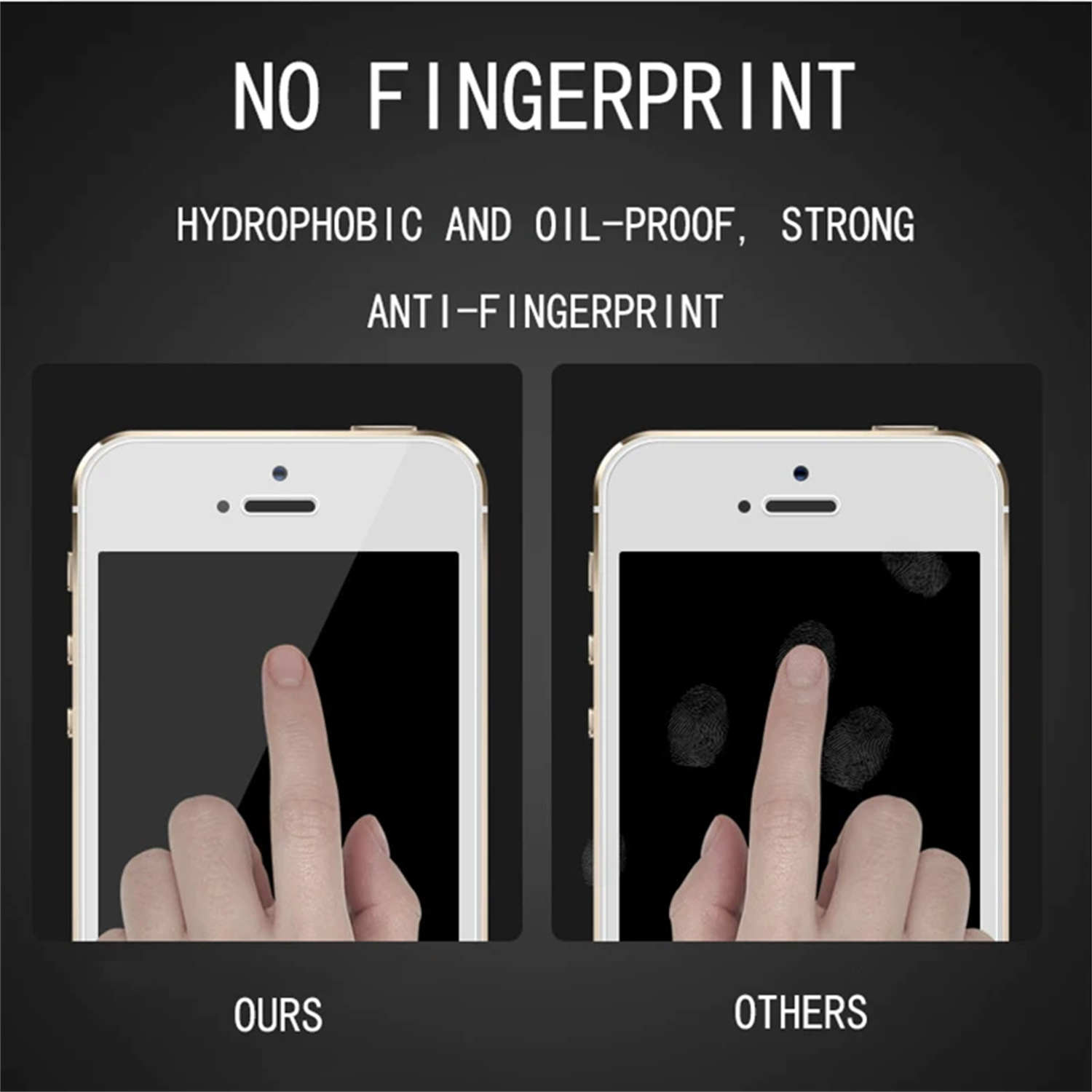 2/4Stck zeigt chutzglas für iPhone 4 4s 5 5s 5c se gehärtete Glas folie