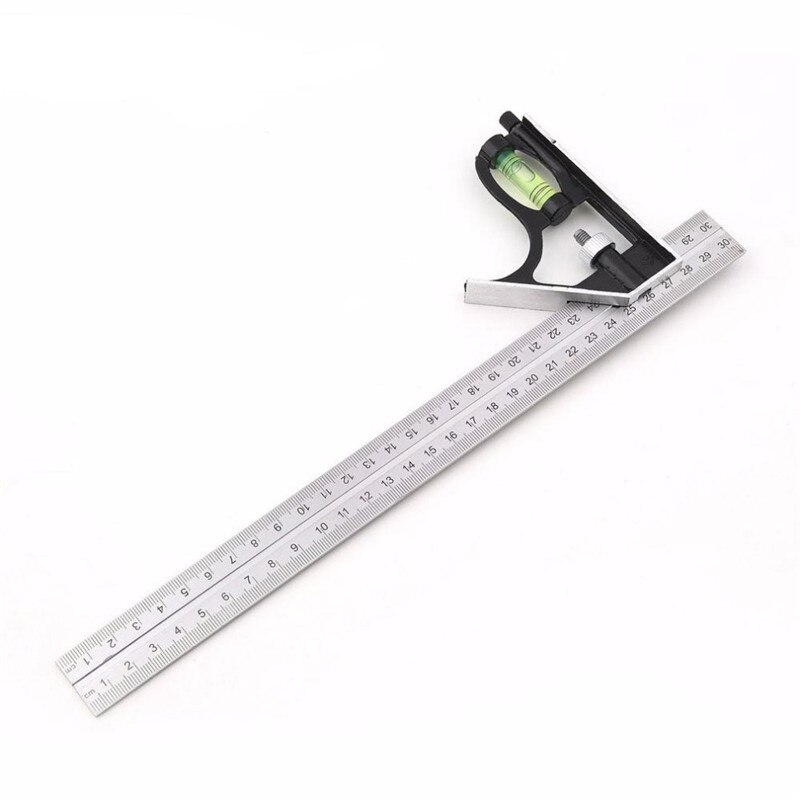 Adjustable Combination Square Ruler Set Angle Gauge Angle Finder Meter Protractor Measurement Measuring Engineer Tools