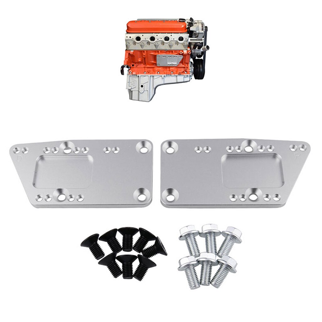 2 Pcs LS1 Swap Motor Mounts Verstelbare Conversie Adapter Plaat Automotive Vervangende Onderdelen