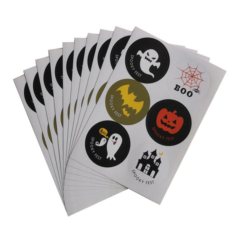 10 st halloween godis påsar söt väska trick or treat barn pumpa bat godis lådor halloween fest dekoration leveranser -: D