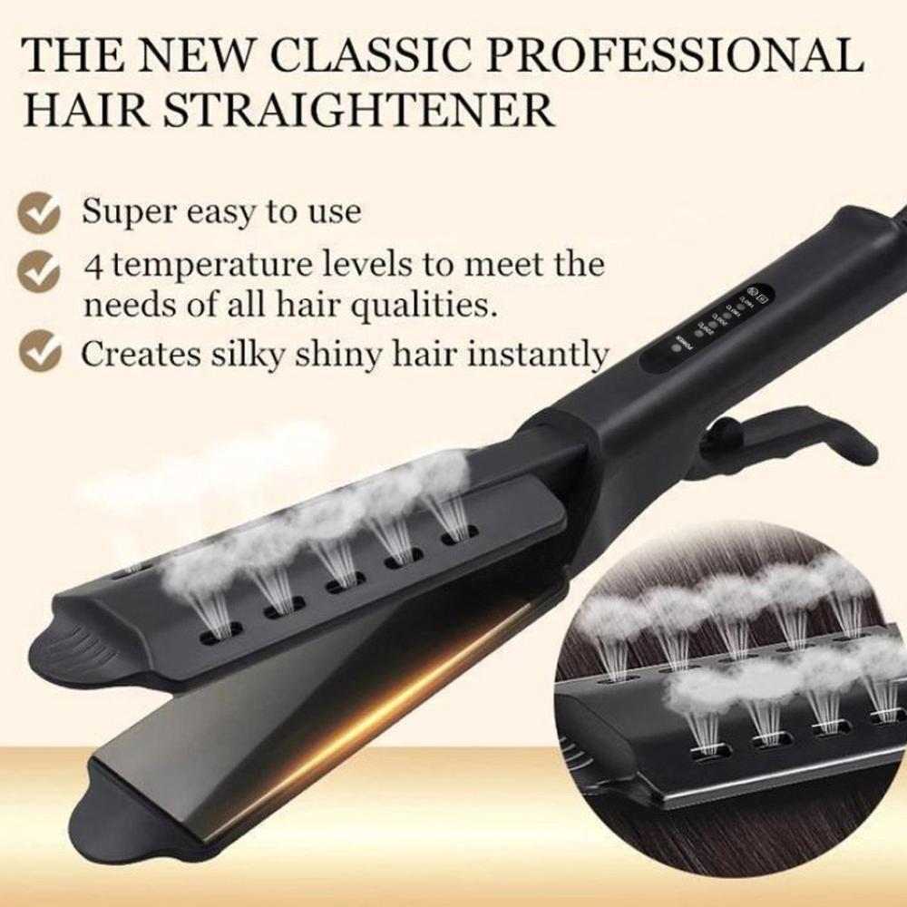 Hair Straightener Fast Warm-up Straightening Irons Four-gear Tourmaline Ionic Ceramic Heating Plate Hair Straighten