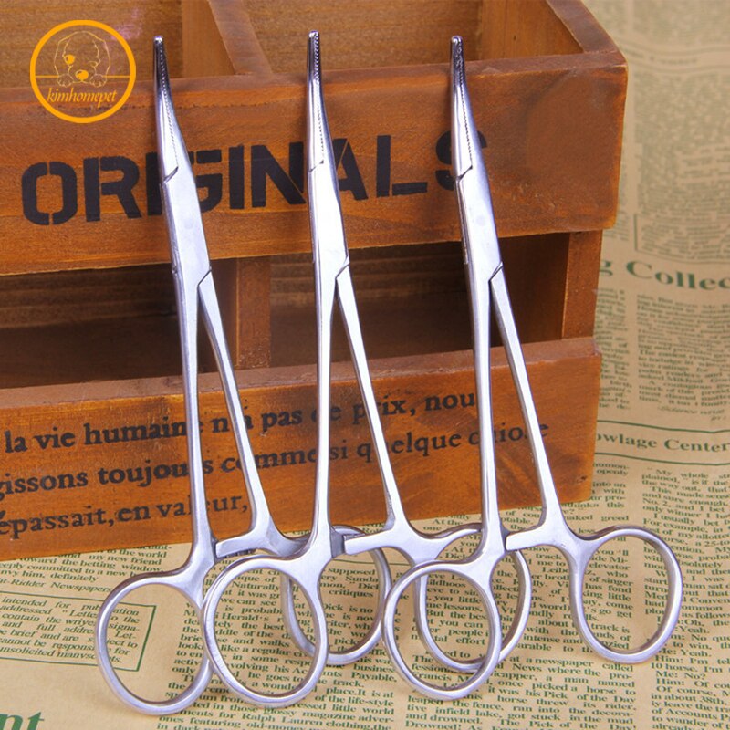 Roestvrij Staal Huisdier Pull Oor Haar Klem Hemostatische Tang Rechte Hoofd Voor Honden Huisdier ProductsPH05