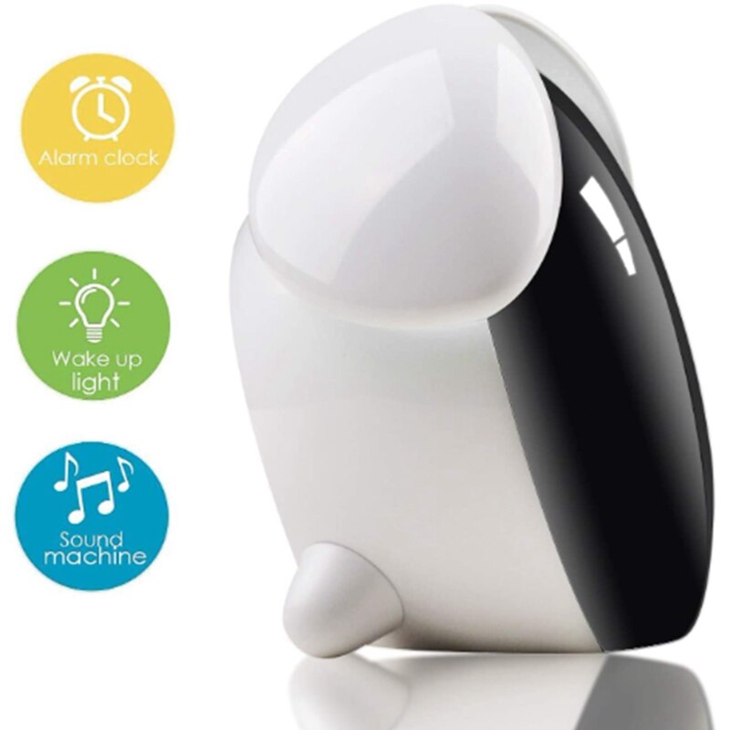 Children's Training Device, Alarm Clock, Night Light and Sleep Sound Machine, Rechargeable ligent Alarm Clock