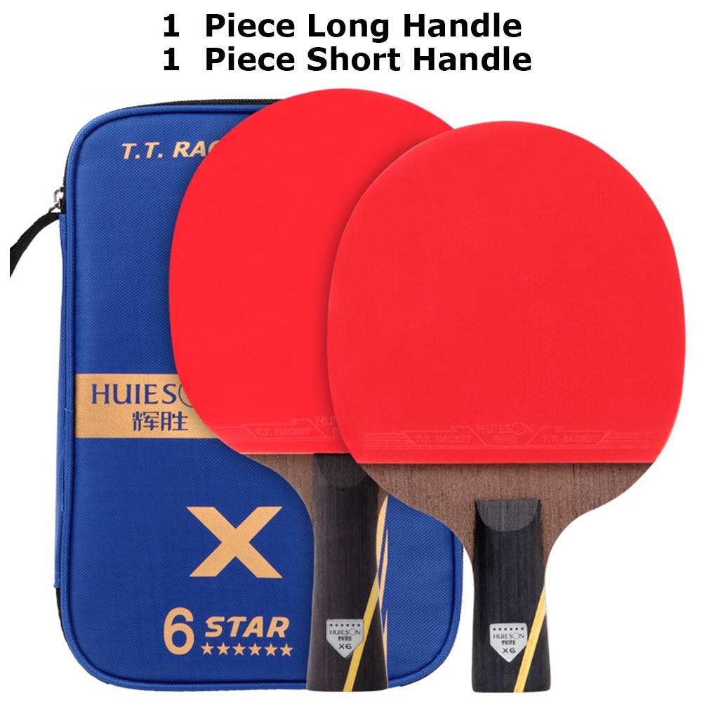 Durable Ping-Pong Racket Table Tennis Bat Carbon Sports Athletics Game Play Ping Pong Bat Practical Racquet Movement Wood