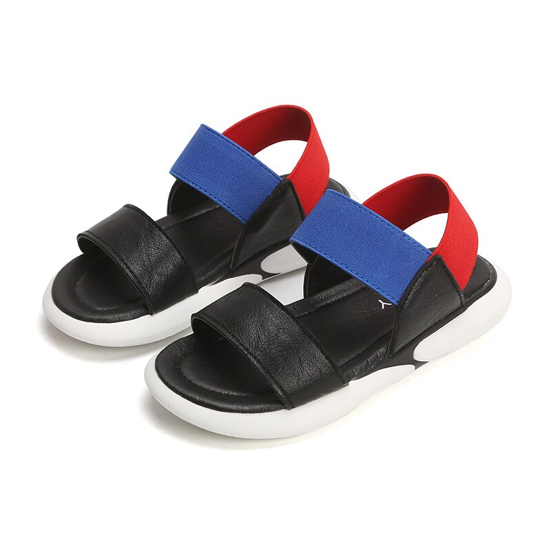 Zomer Toevallige Strand Schoenen Meisjes Antislip Zachte Bodem Schoenen Tij Versie Van Wilde Baby Elastische Sandalen