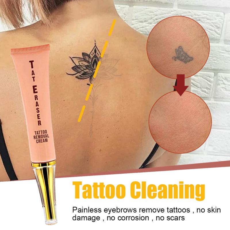 Creme permanente da remoção da tatuagem nenhuma necessidade para a remoção da dor força máxima acessórios da tatuagem da arte do corpo