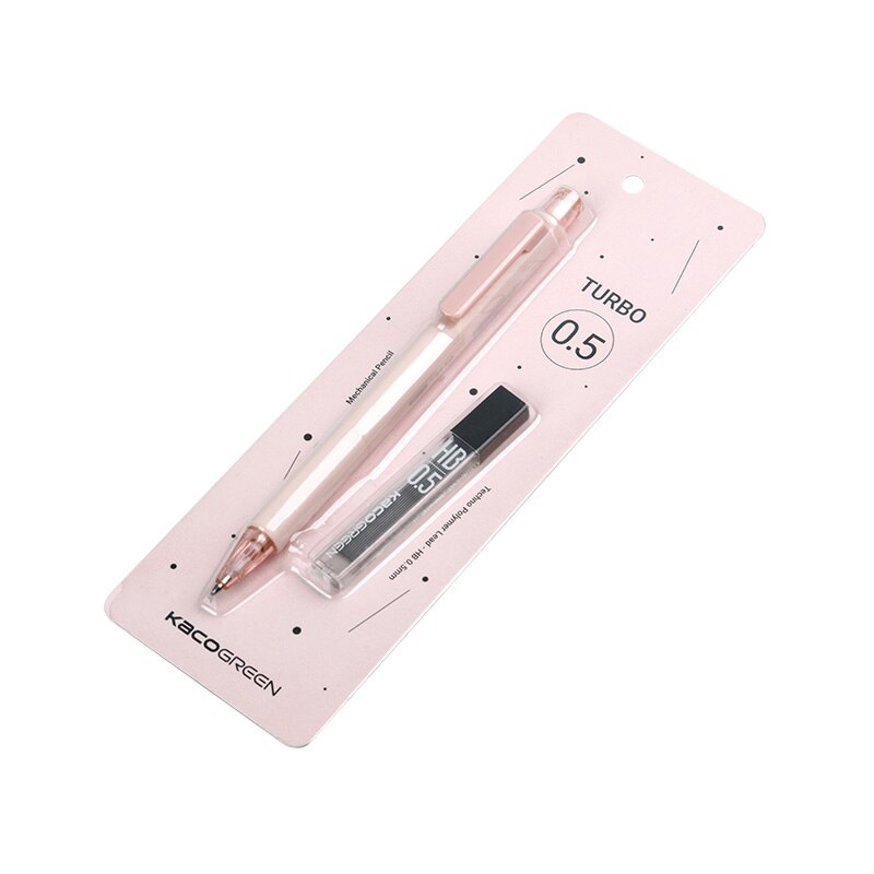 Kaco Mechanical Pencil Anti Breaking Core High Simple Style Propelling Kawaii Pencil School Office Stationery Supplies: Pink Pencil Set