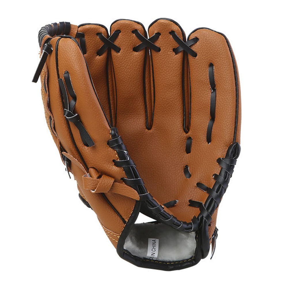 10,5–12,5 Zoll Baseball-Handschuh, Blau, Braun und Schwarz, weicher Ball-Handschuh, Rosenrot, Kunstleder, Fänger-Handschuhe, Baseball-ÜSpund: Dunkelgrau / l