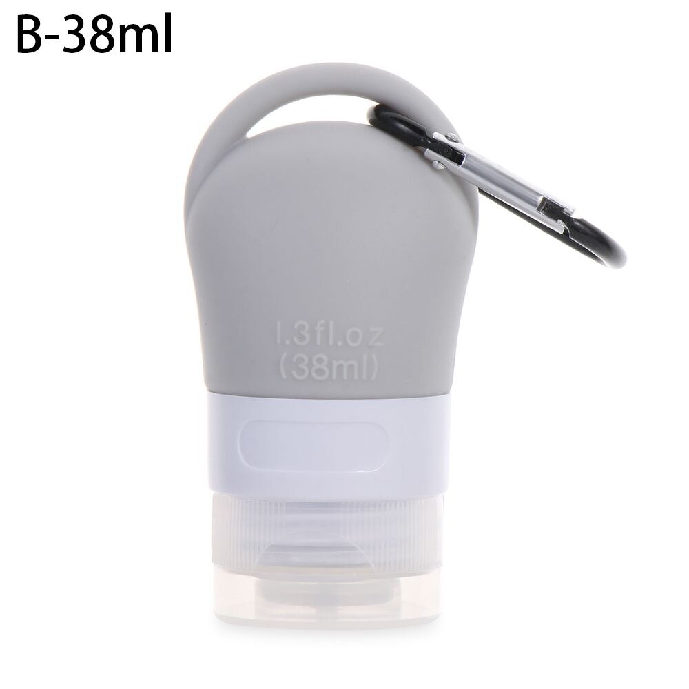 Shower Gel Shampoo Portable Hand Washing Hook Silicone Bottle Sub-bottling Tube Empty Bottles Squeeze Container: B-38ml