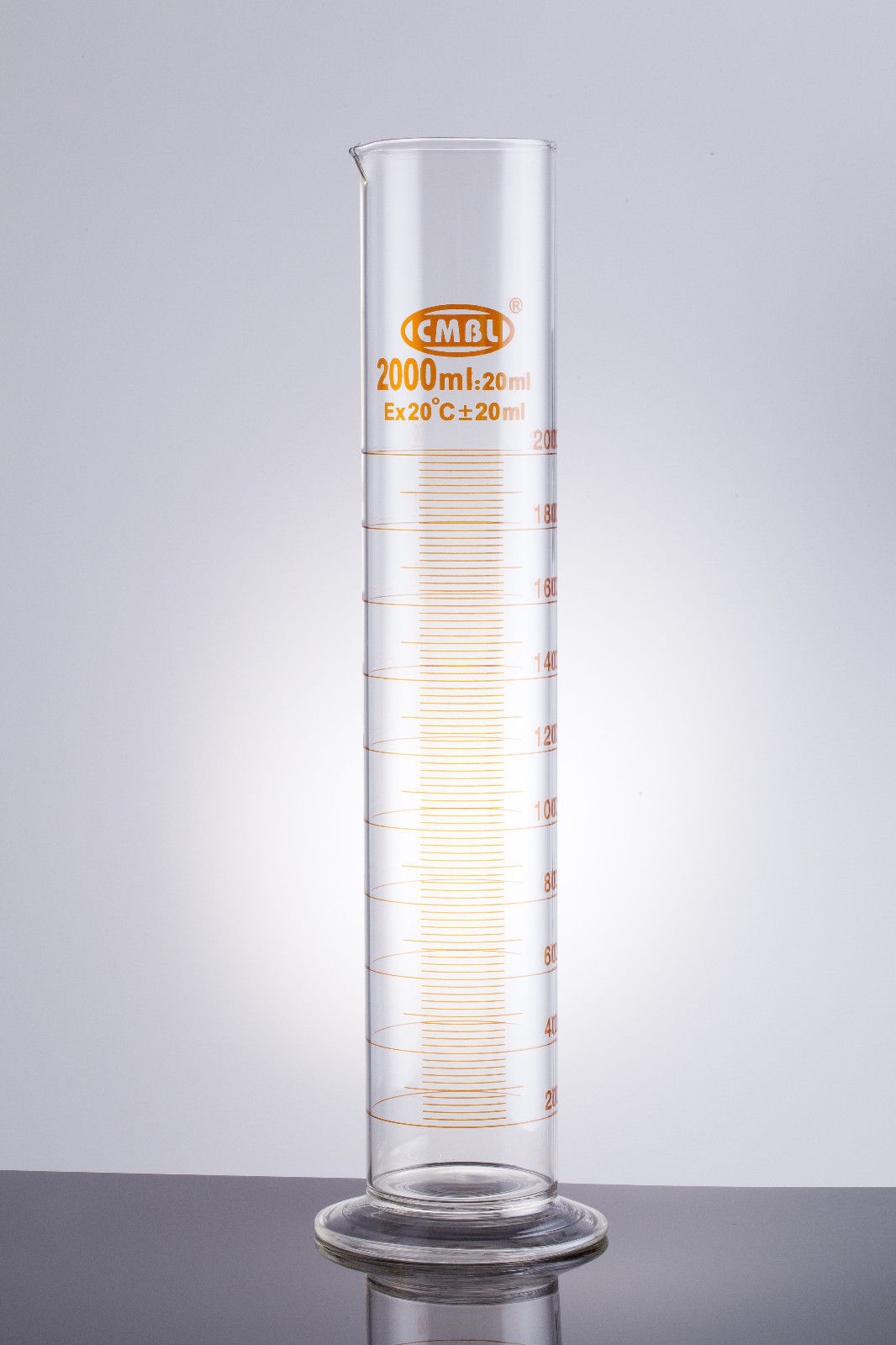 2000ml,Glass Measuring Cylinder With Graduati,Spout Mouth,2 Litre,Heavy Wall