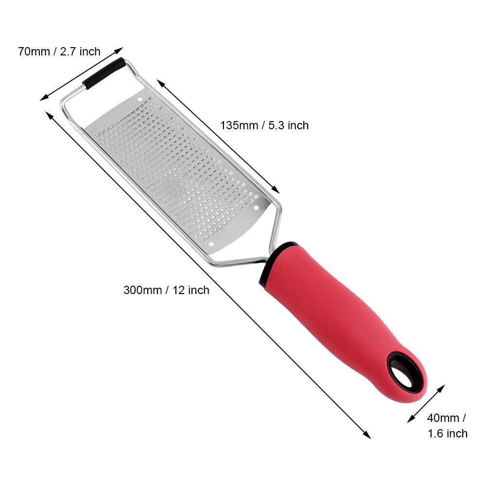 Stainless Steel Cheese Grater Butter Slicer Grater Lemon Carrot Vegetable Cutter Grater Kitchen Tools Plastic Non-slip Handle