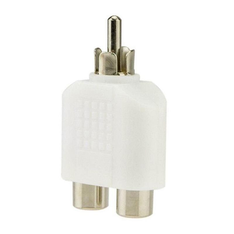 RCA Y Splitter Audio Video Plug Converter 1-Male to 2-Female Splitter Adapter Kit Color AV Jack RCA Plug To Double Video Plug