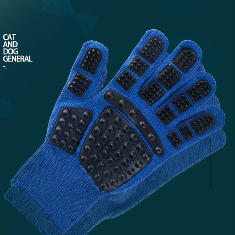 Pet Glove Cat Grooming Glove Cat Hair Deshedding Brush Gloves Dog Comb For Cats Bath Clean Massage Hair Remover brushes Gentle