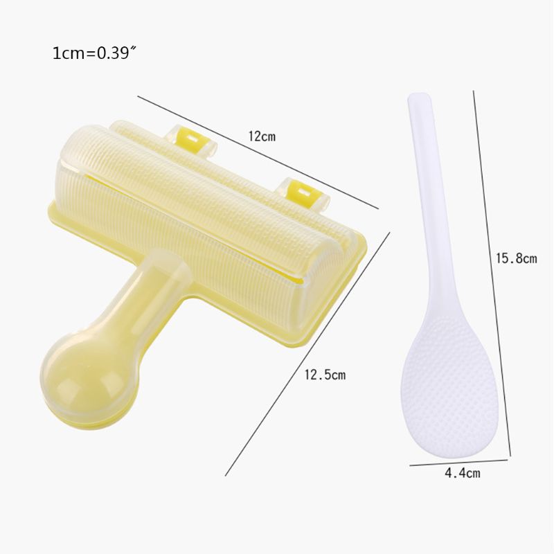 Shake Rice Ball Mold Sushi Maker with Spoon Kitchen DIY Bento Accessories Tools