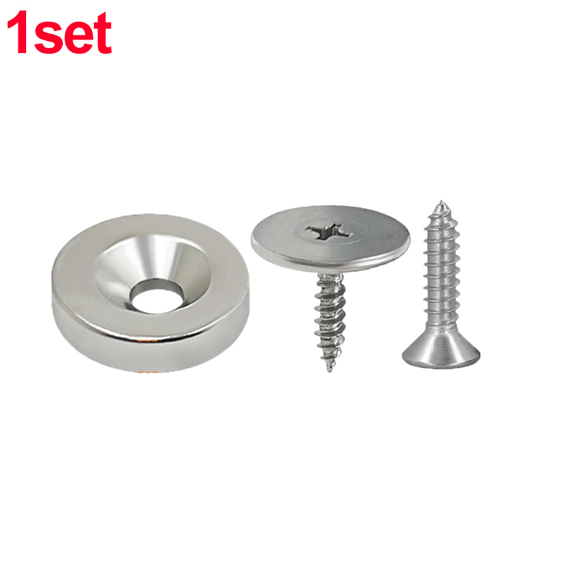 Starke magnetische Schrankschnappt, Schranktür-Magnetverschlüsse mit Schrauben, Kleiderschrank-Dichtung, Schnapptür-Befestigungselement für Möbel, versteckter Riegel: Nickel