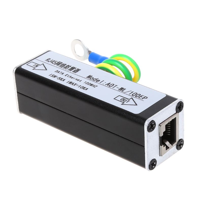 Netwerk  rj45 bewakingsapparatuur camera bliksembeveiliging overspanningsbeveiliging beschermingsapparaat bliksemafleider