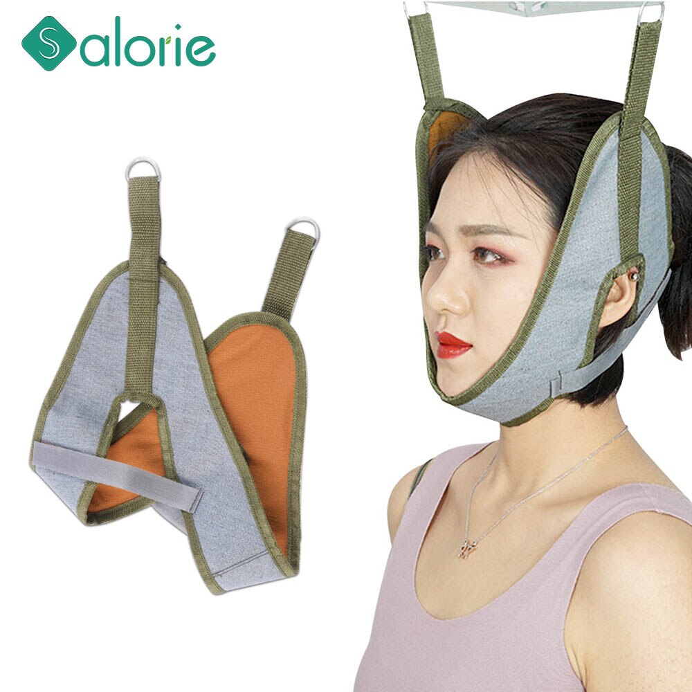 Ferramentas quiropractic pescoço arnês pescoço maca pendurado dispositivo de tração cervical pescoço esticando cinto osteochondrosis alívio da dor
