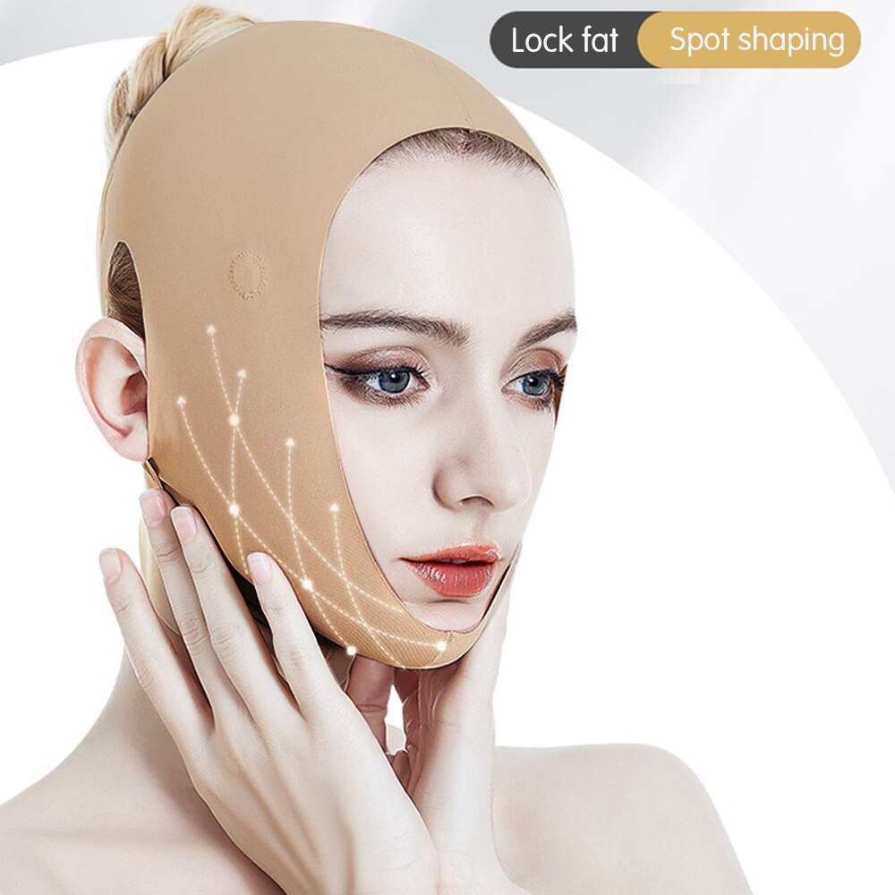 V Gezichtsmasker Lifting V Lijn Shaper Face Lift Up Facial Afslanken Bandage Dunne Wang Riem Dubbele Kin Remover Hals huidverstrakking