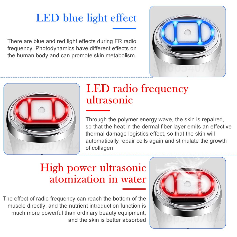 Ultrasonic Mini HIFU RF Radio Frequency Massager For Face Anti Wrinkle Facial Lifting Machine Skin Tightening Beauty Devices