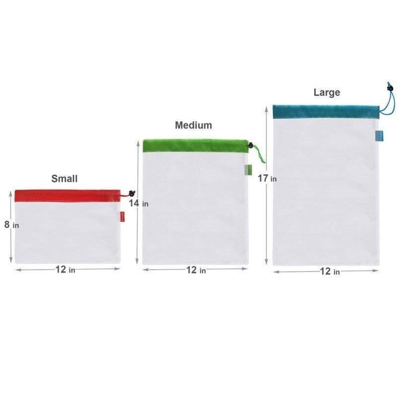 Torba na owoce i warzywa torba na różności narysuj kieszeń torebka wielokrotnego użytku siatka poliestrowa torby robić przechowywania ochrony środowiska