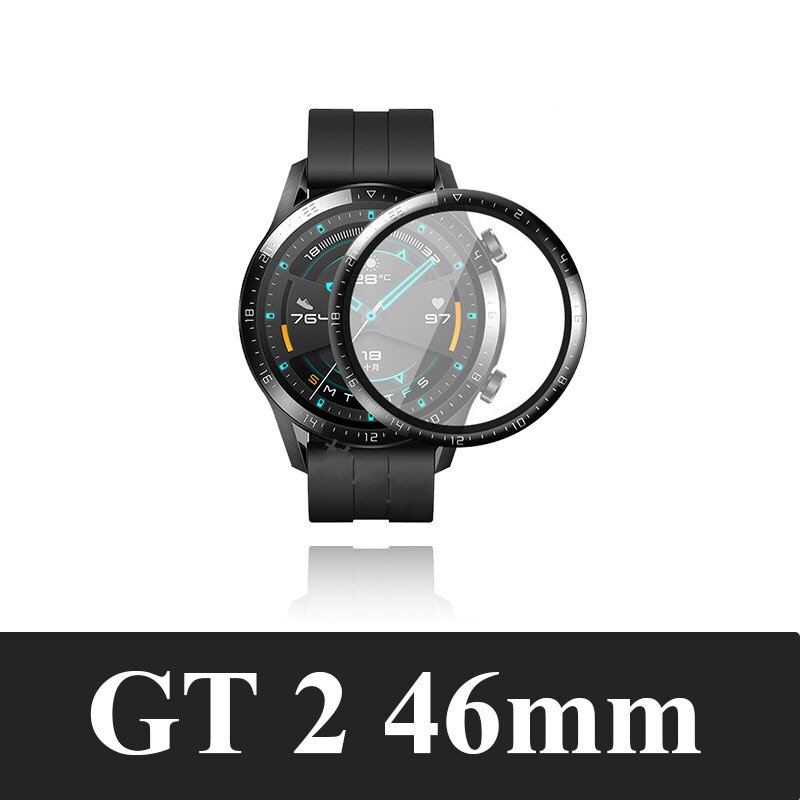 Film Voor Huawei Horloge Gt 2 42Mm 46Mm Screen Protector Gt 2e Tpu Glas Voor GT2/GT2e gebogen Krasbestendig Beschermende Accessoires: For GT 2 46mm / 2 Pcs