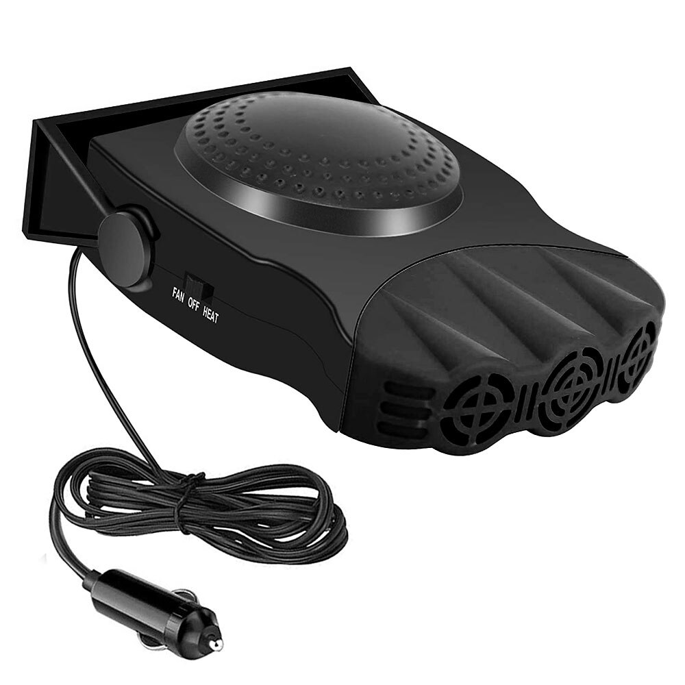 Riscaldatore Auto 12V 200W 2 In 1 - Sbrinatore E Ventilatore, Rotazione 360°, Per Parabrezza E Riscaldamento Rapido
