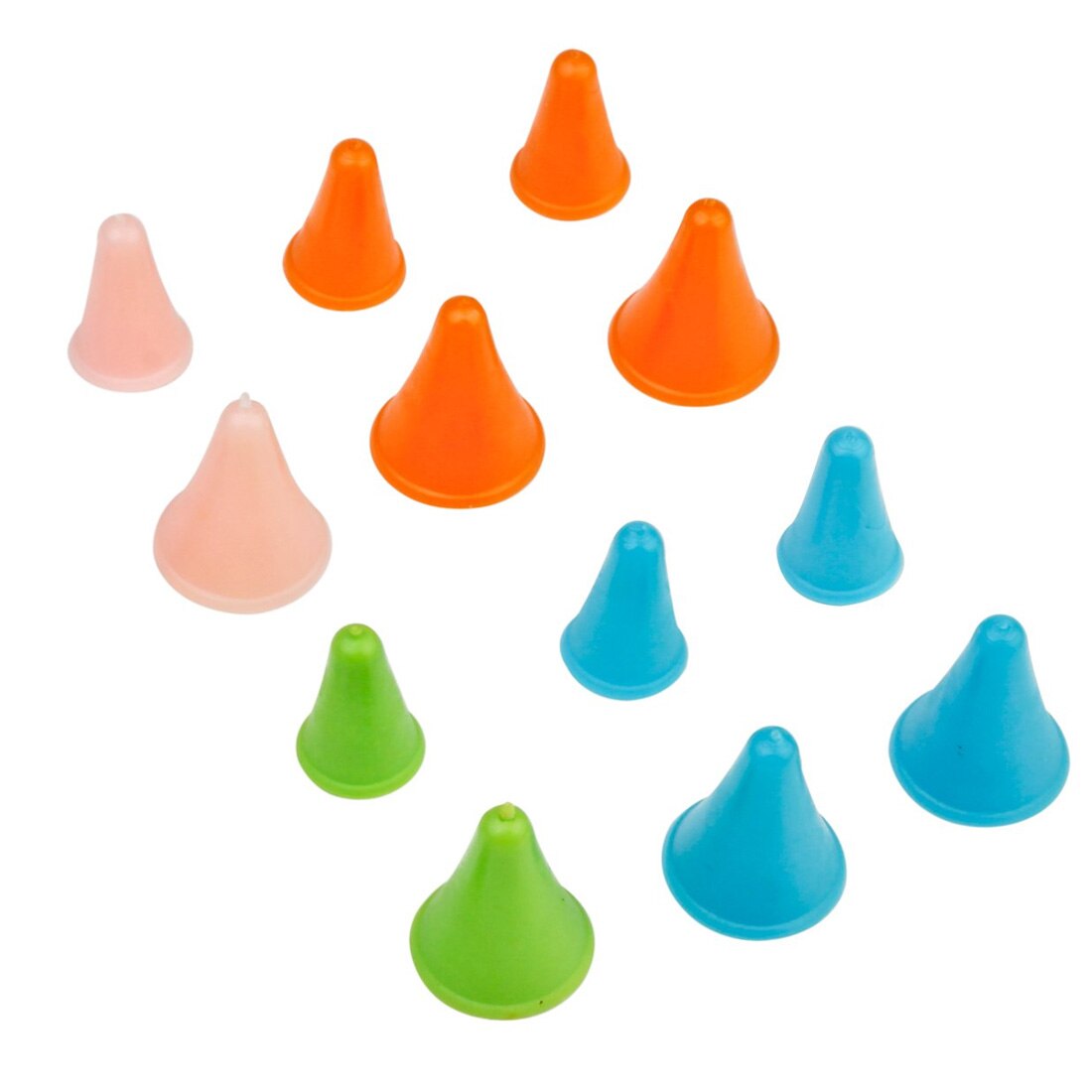 10pcs Rubber Cone Shape Knit Knitting Needles Cap Tips Point Protectors 2 Sizes For Knitting Craft Sewing Accessories