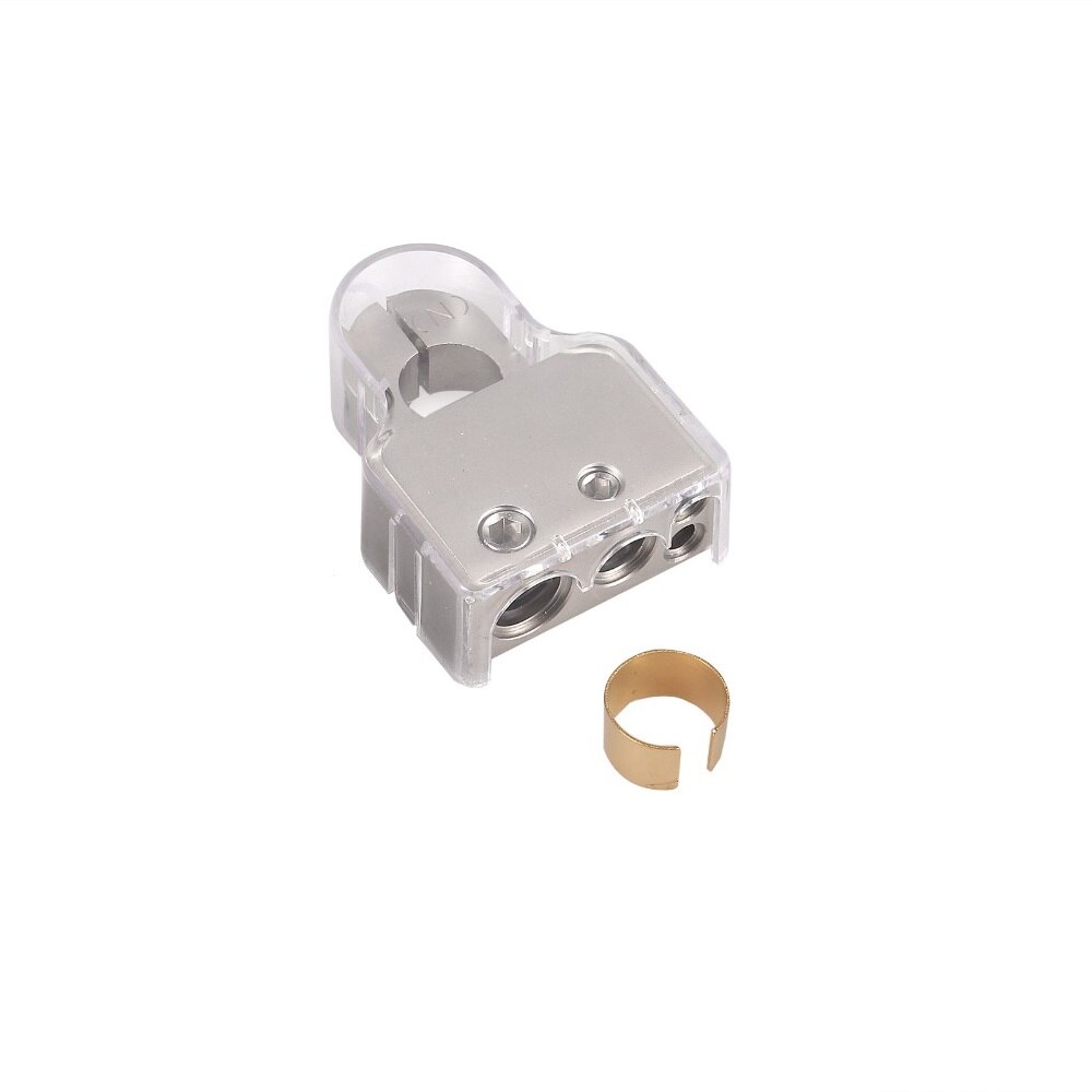 Car Battery Terminal Connectors Strong Versatility DC12V-24V Voltmeter 0 4 8 Gauge AWG Positive Negative Battery Clamp W/ Shims: Negative