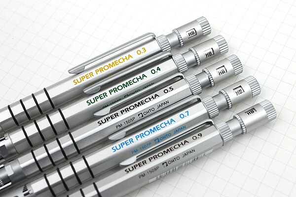 Japan OHTO Super Promecha Mechanical Pencil PM-1500P Graphics Mechanical Pencil Aluminum-Magnesium Alloy1PCS