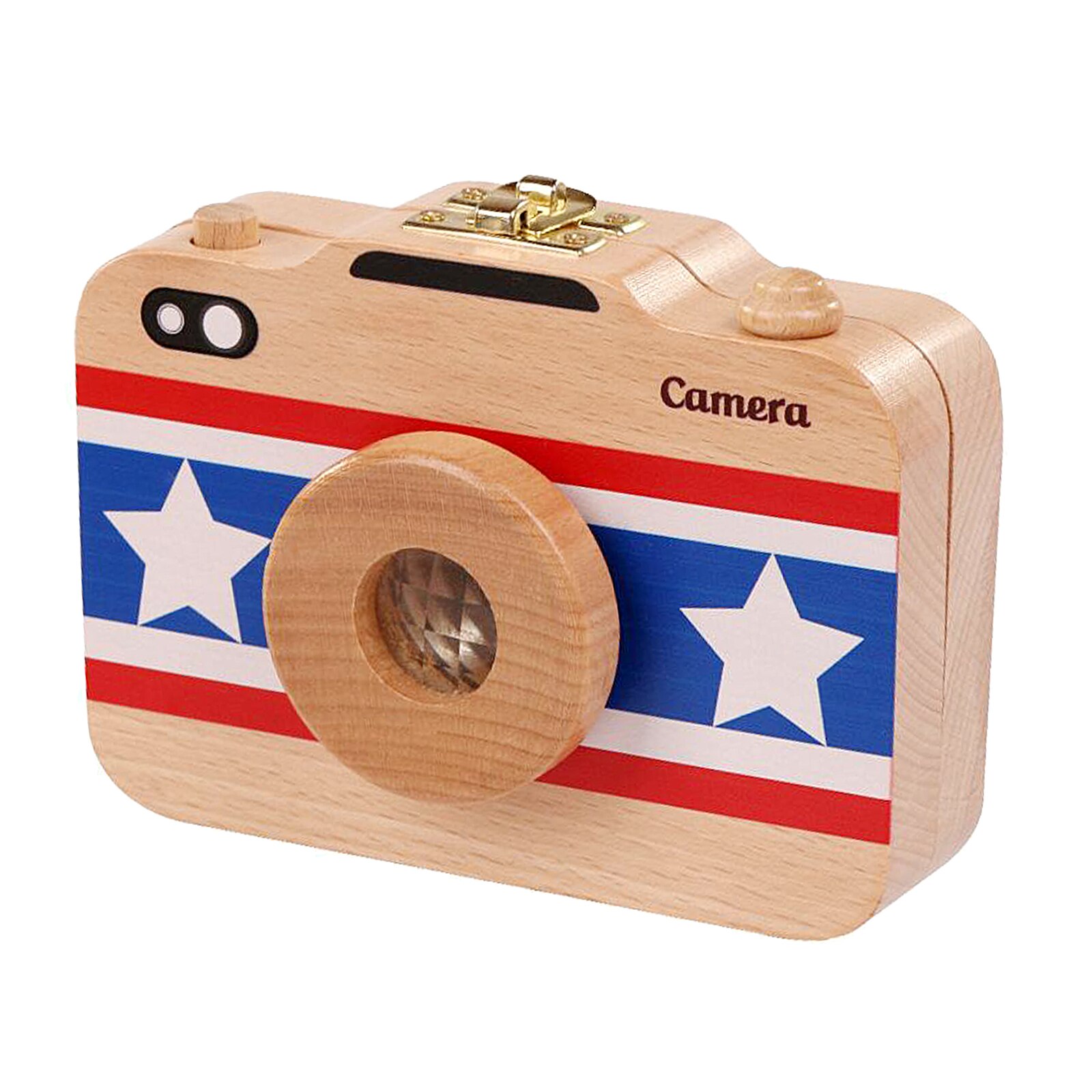 Baby Tooth Box Kids Keepsake Organizer Camera Box for Baby Teeth and Hair