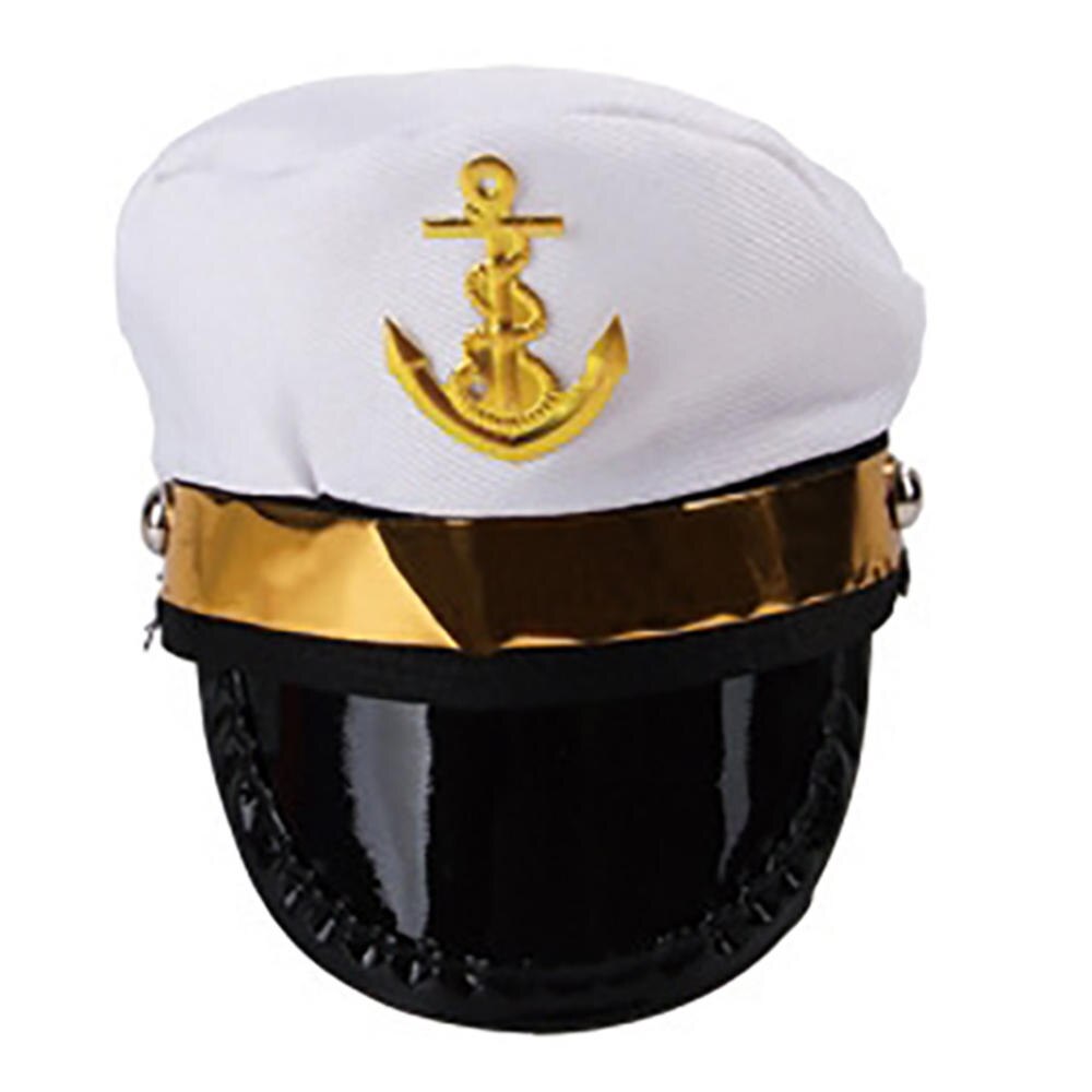 Sombrero de disfraces para mascotas, disfraz de perro, Halloween, policía, Pirata, Capitán Sailor, sombrero de perro de poliéster, utillaje de fotografía de